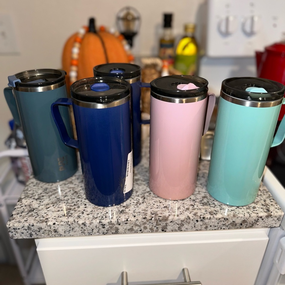 PURE 18oz stainless steel tumbles. Brand New with tags